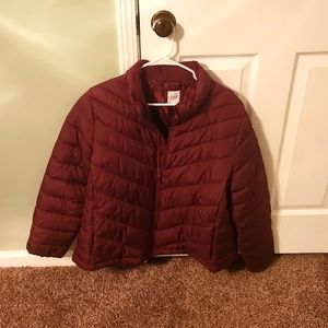 NWOT Maroon Gap Puffer Jacket, XXL